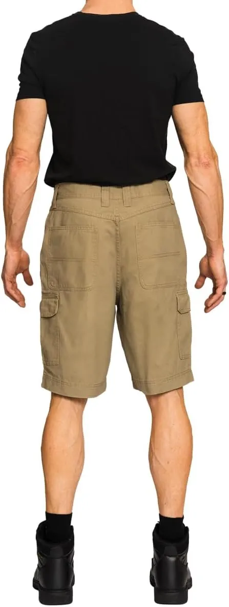 Full Blue Big Men's Cargo Shorts with Expandable Waist