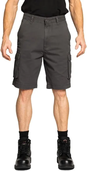 Full Blue Big Men's Cargo Shorts with Expandable Waist
