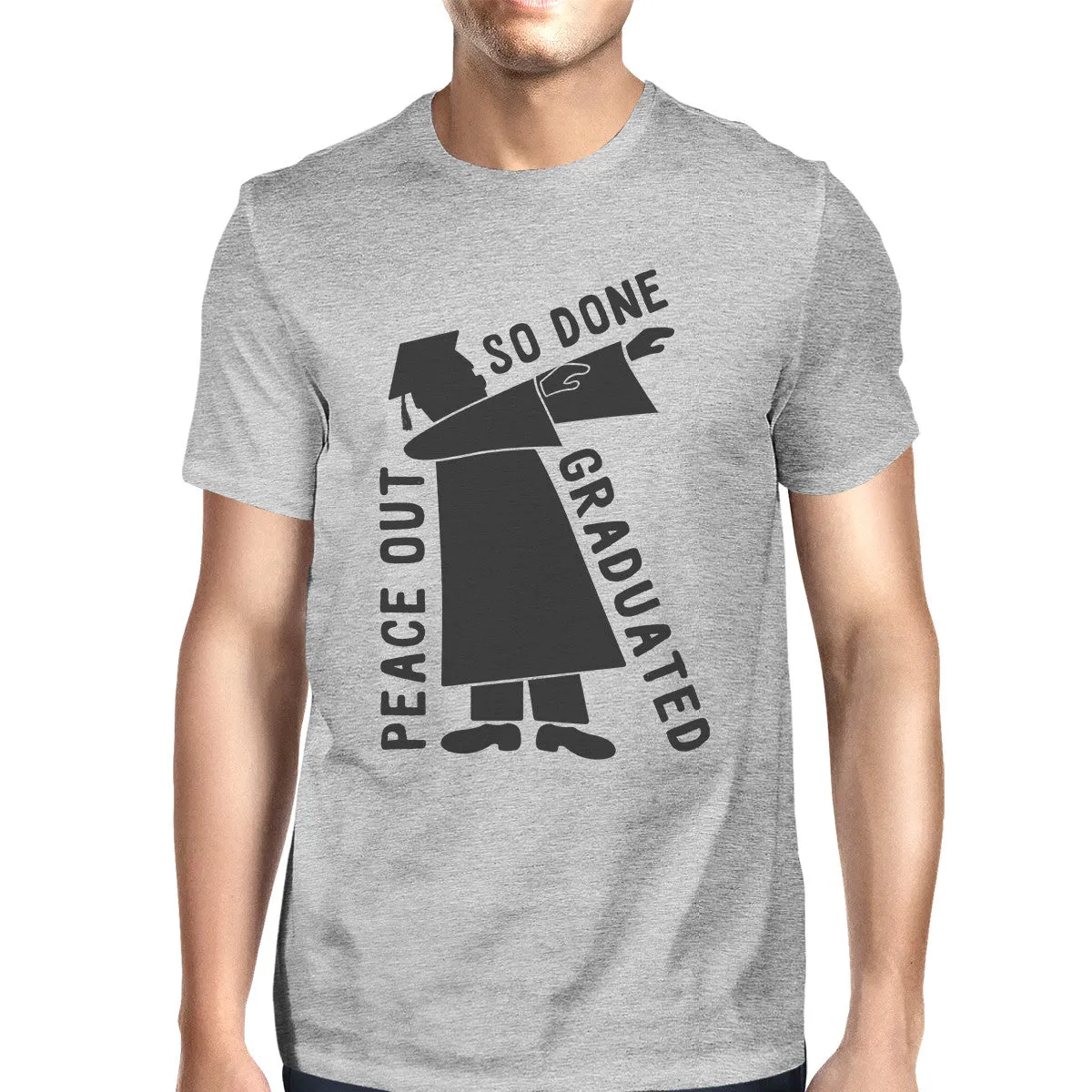 Graduated Dab Dance Mens Grey Shirt