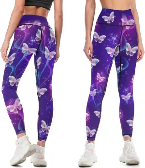 High Waisted Yoga Pants for Women Tummy Control 4 Way Stretch Running Workout Leggings Athletic Yoga Pants
