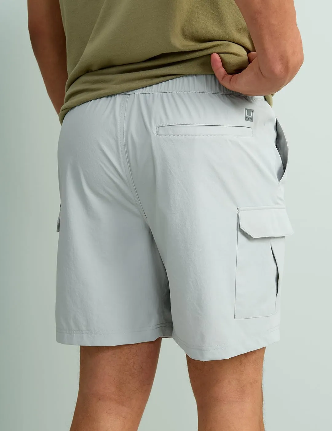 HUK Men's Creekbed, 7" Performance Fishing Cargo Shorts