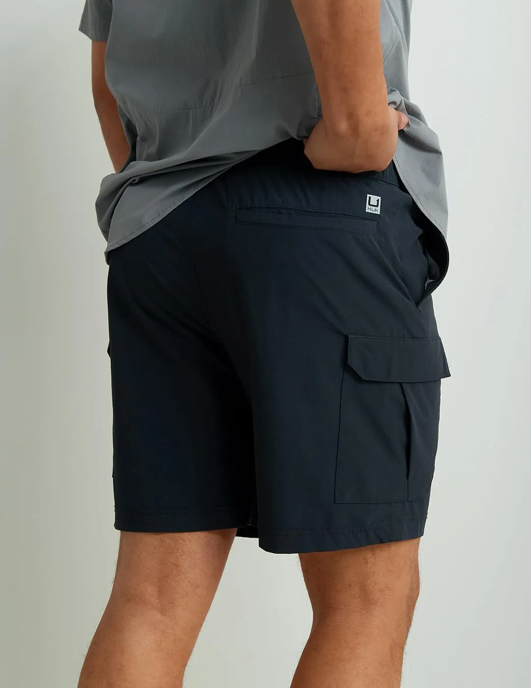 HUK Men's Creekbed, 7" Performance Fishing Cargo Shorts