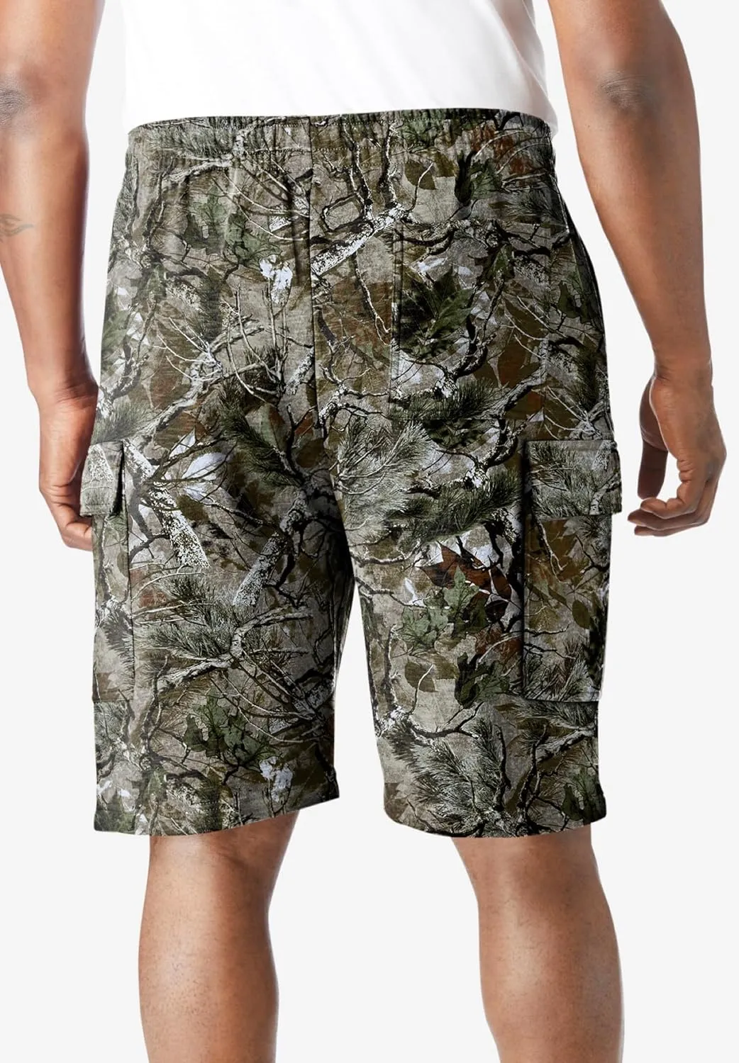KingSize Men's Big & Tall 10" Fleece Cargo Shorts