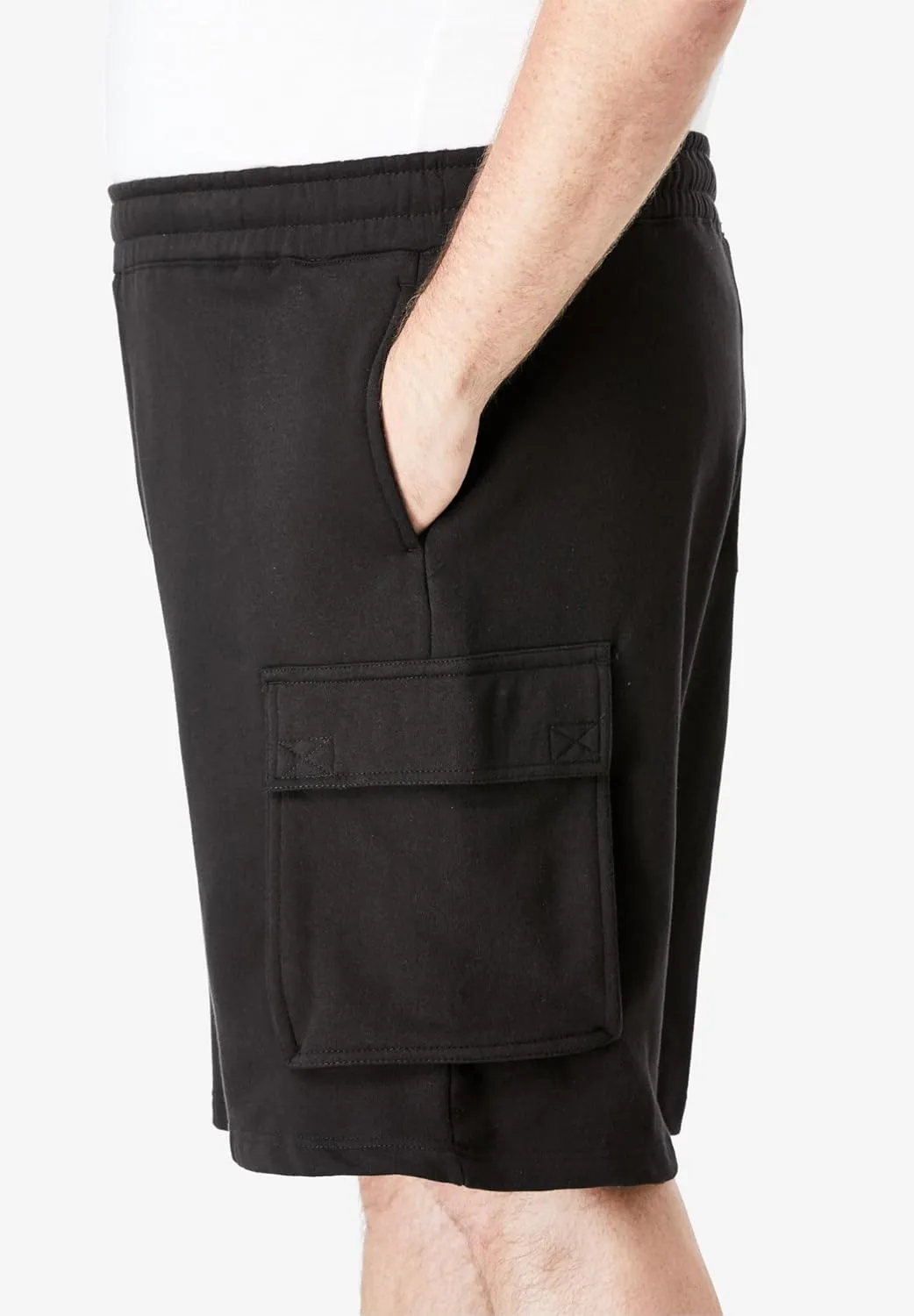 KingSize Men's Big & Tall 10" Fleece Cargo Shorts