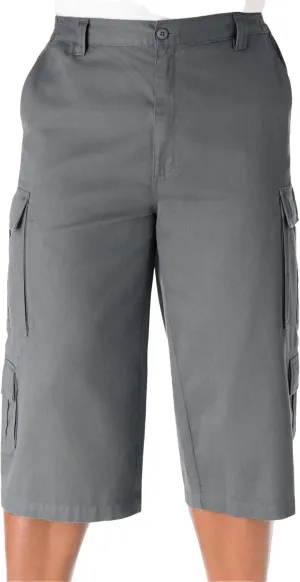 KingSize Men's Big & Tall 17" Side Elastic Cargo Shorts