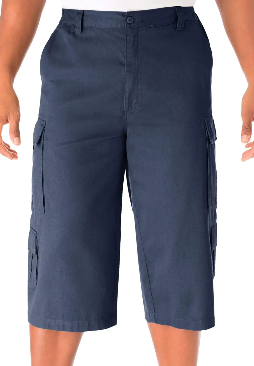 KingSize Men's Big & Tall 17" Side Elastic Cargo Shorts