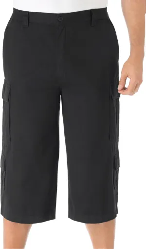 KingSize Men's Big & Tall 17" Side Elastic Cargo Shorts