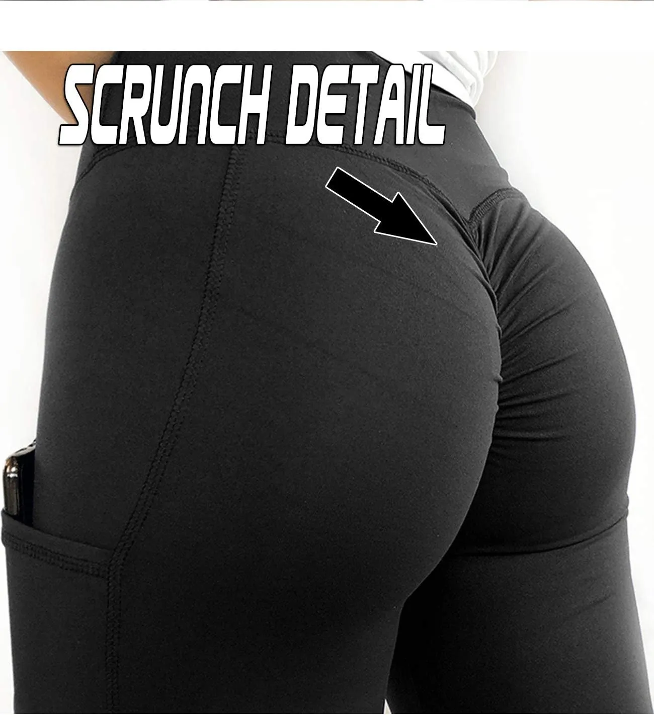 KIWI RATA Scrunch Butt Leggings for Women Butt Lift High Waisted Yoga Pants Sports Workout Tights