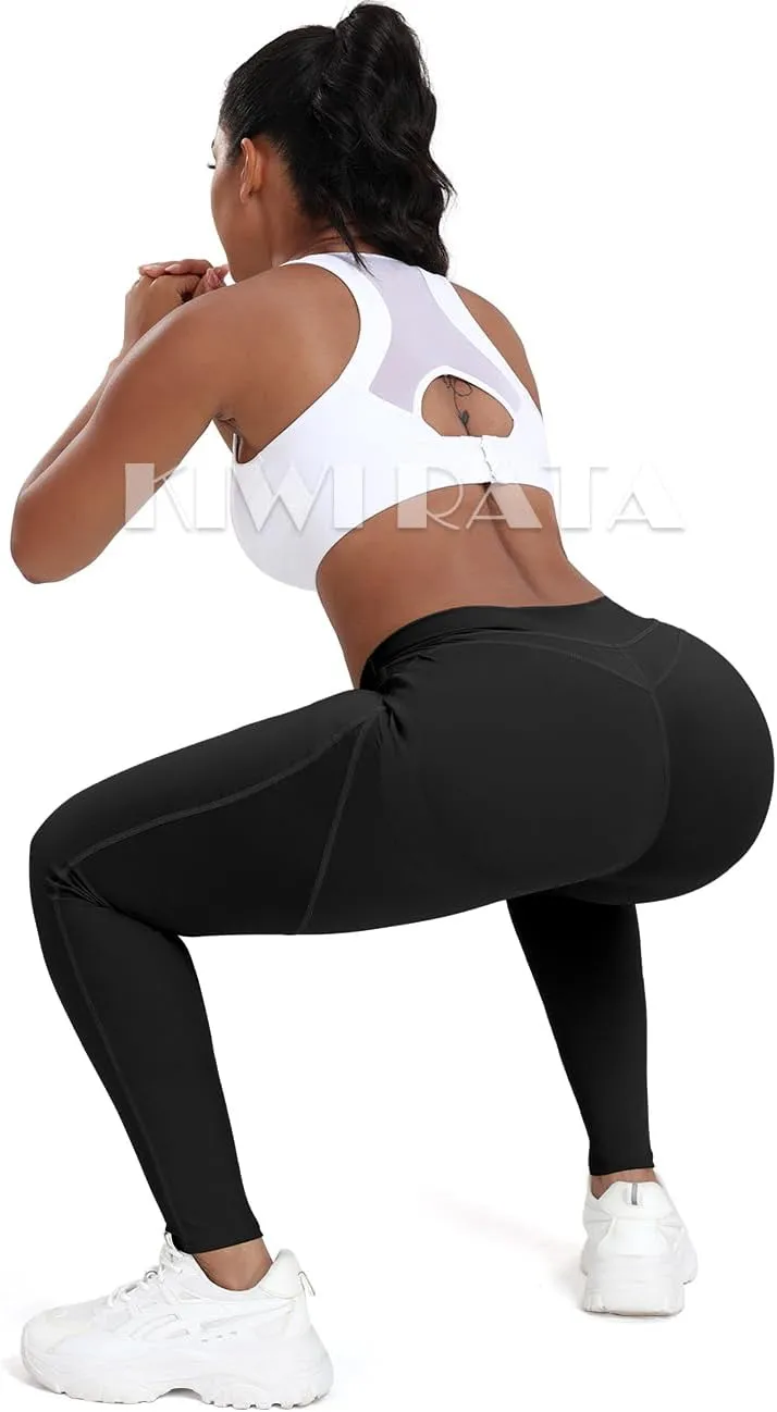 KIWI RATA Scrunch Butt Leggings for Women Butt Lift High Waisted Yoga Pants Sports Workout Tights