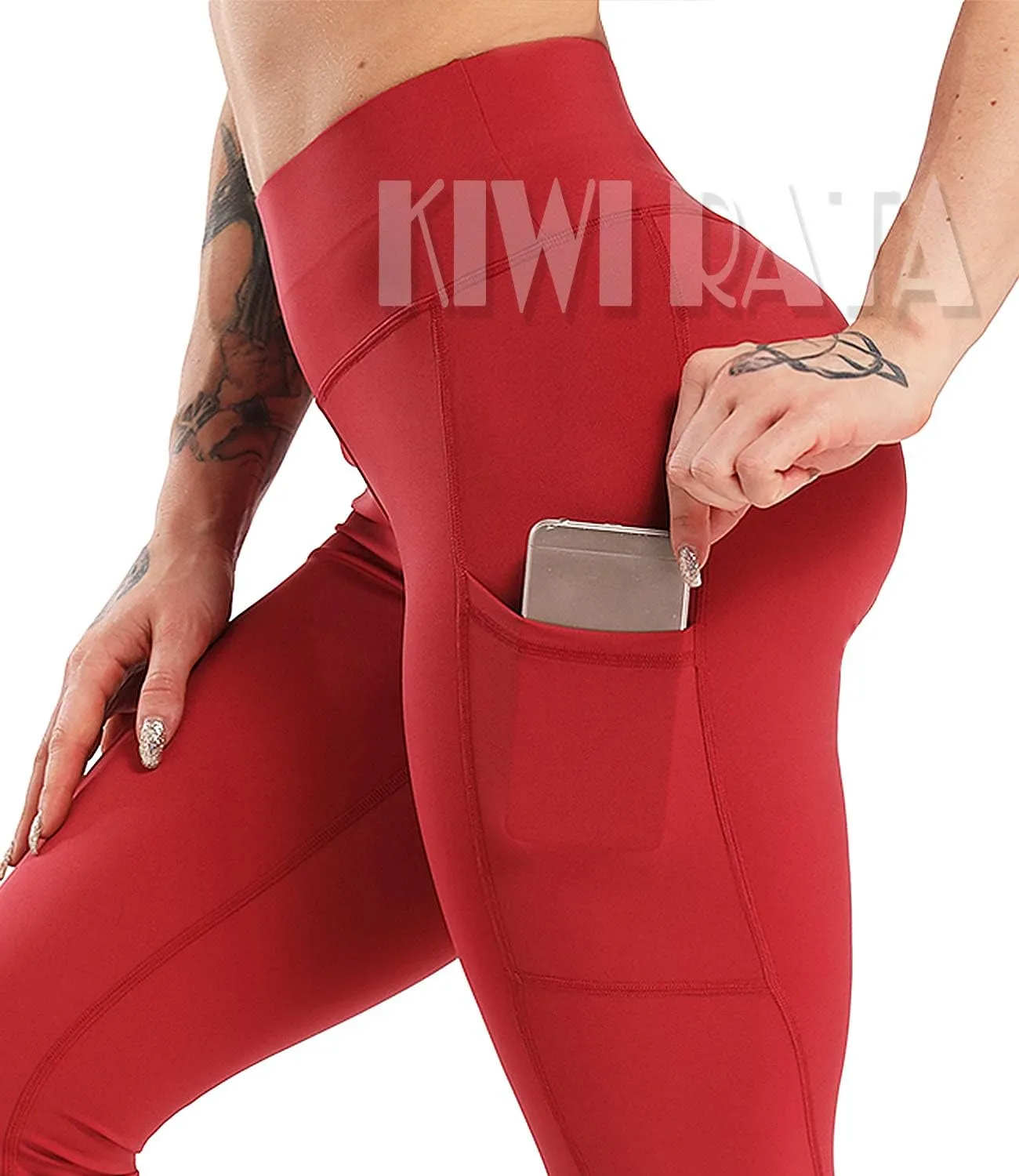 KIWI RATA Scrunch Butt Leggings for Women Butt Lift High Waisted Yoga Pants Sports Workout Tights