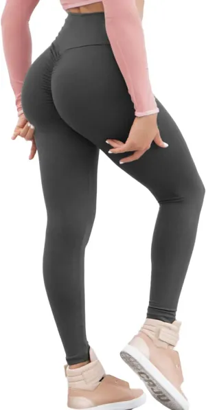 KIWI RATA Scrunch Butt Leggings for Women Butt Lift High Waisted Yoga Pants Sports Workout Tights