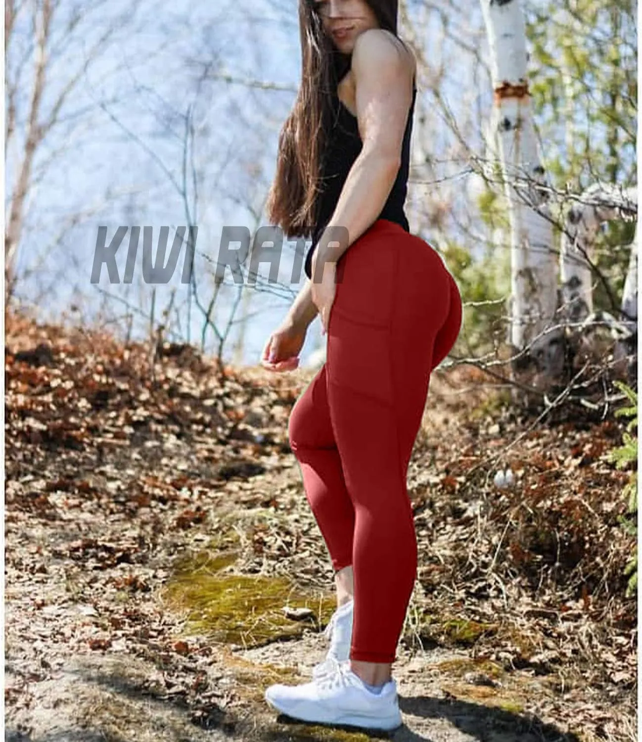 KIWI RATA Scrunch Butt Leggings for Women Butt Lift High Waisted Yoga Pants Sports Workout Tights