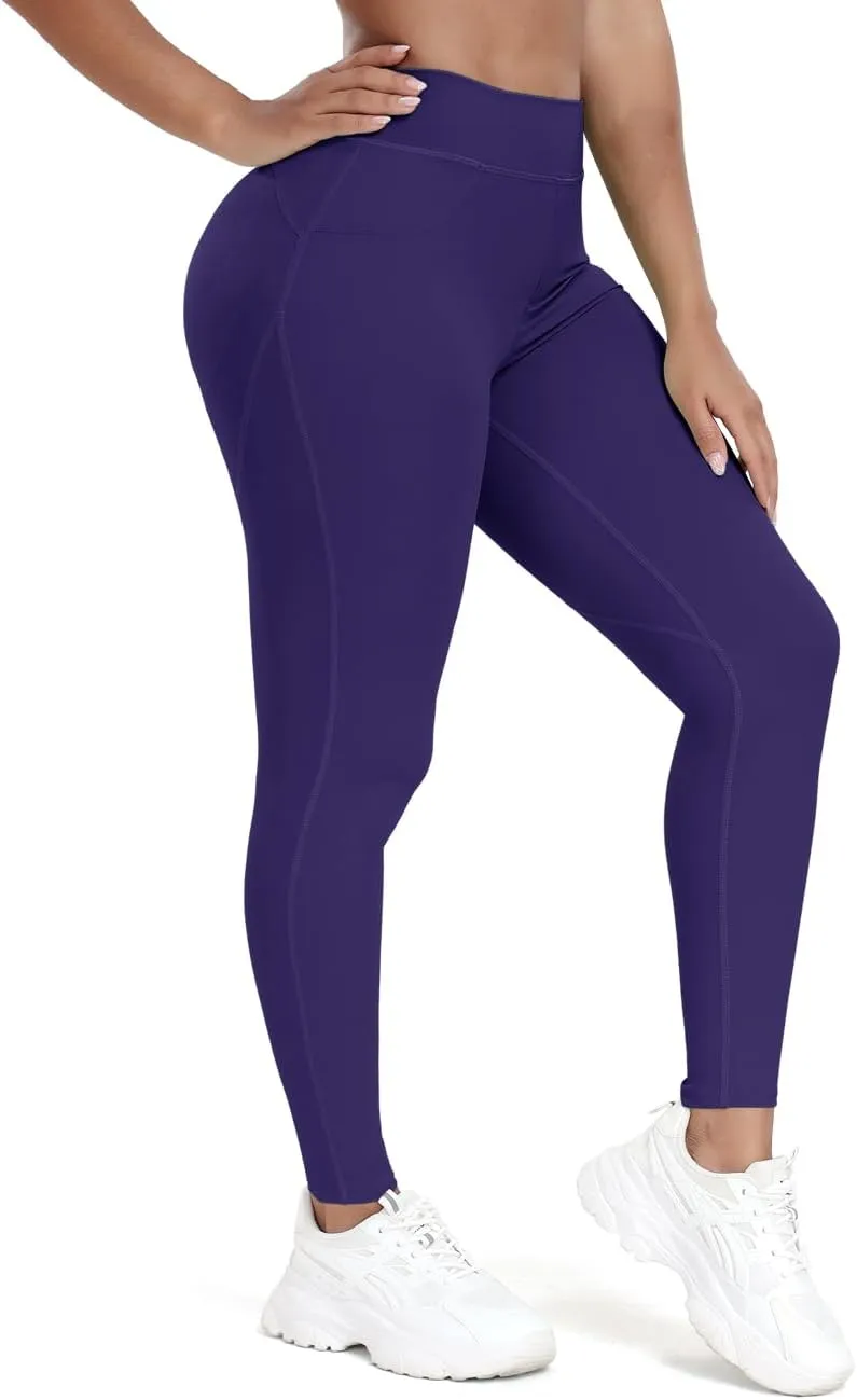 KIWI RATA Scrunch Butt Leggings for Women Butt Lift High Waisted Yoga Pants Sports Workout Tights