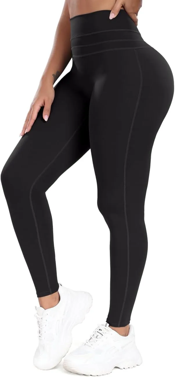 KIWI RATA Scrunch Butt Leggings for Women Butt Lift High Waisted Yoga Pants Sports Workout Tights