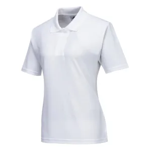 Ladies Polo Shirt White S - BB473-S