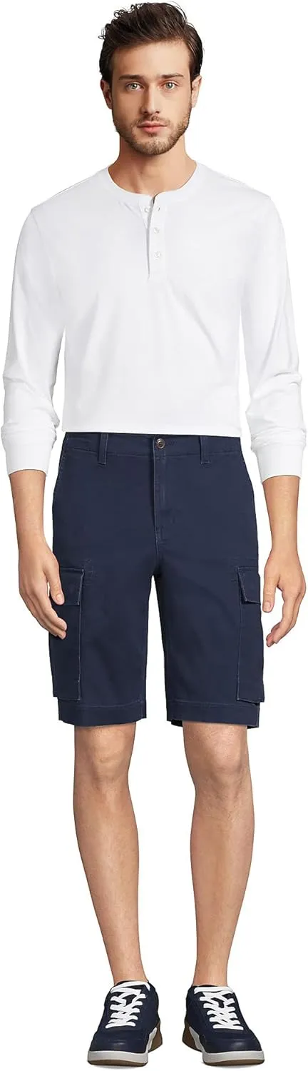 Lands' End Men's 10.5" Traditional Fit Stretch Knockabout Cargo Shorts