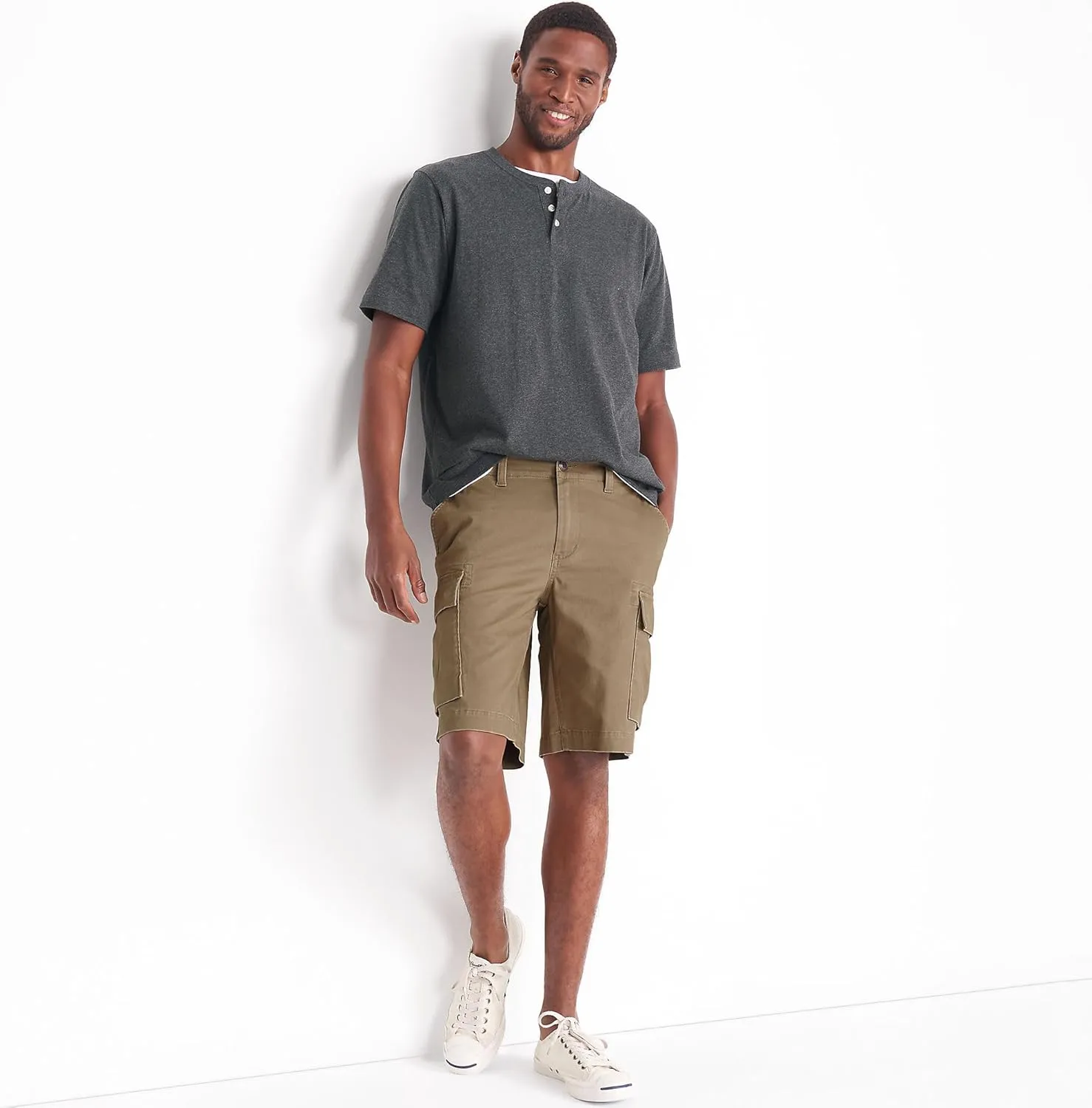 Lands' End Men's 10.5" Traditional Fit Stretch Knockabout Cargo Shorts