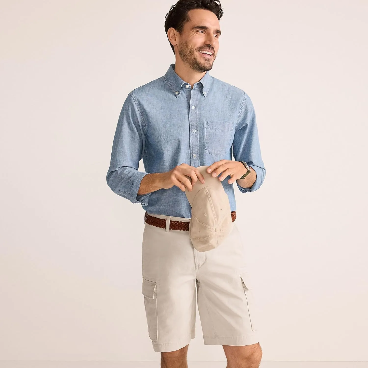 Lands' End Men's 10.5" Traditional Fit Stretch Knockabout Cargo Shorts