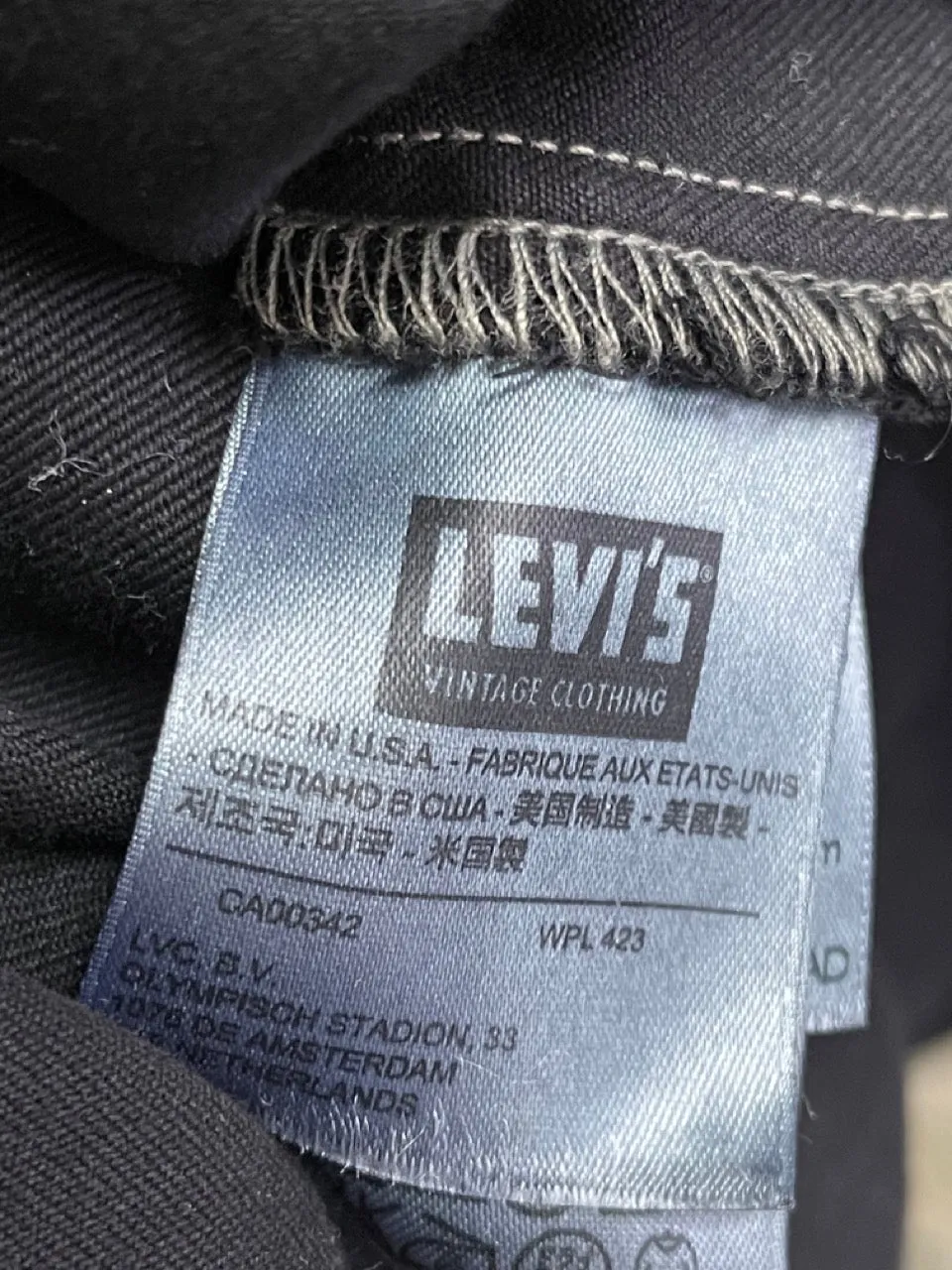 Levis vintage Mens original Black western shirts