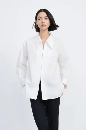 LILY Double-Zip Embroidered Shirt