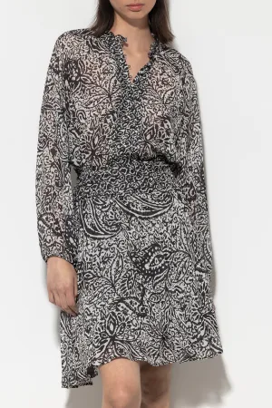 LUISA CERANO Black Print Blouse