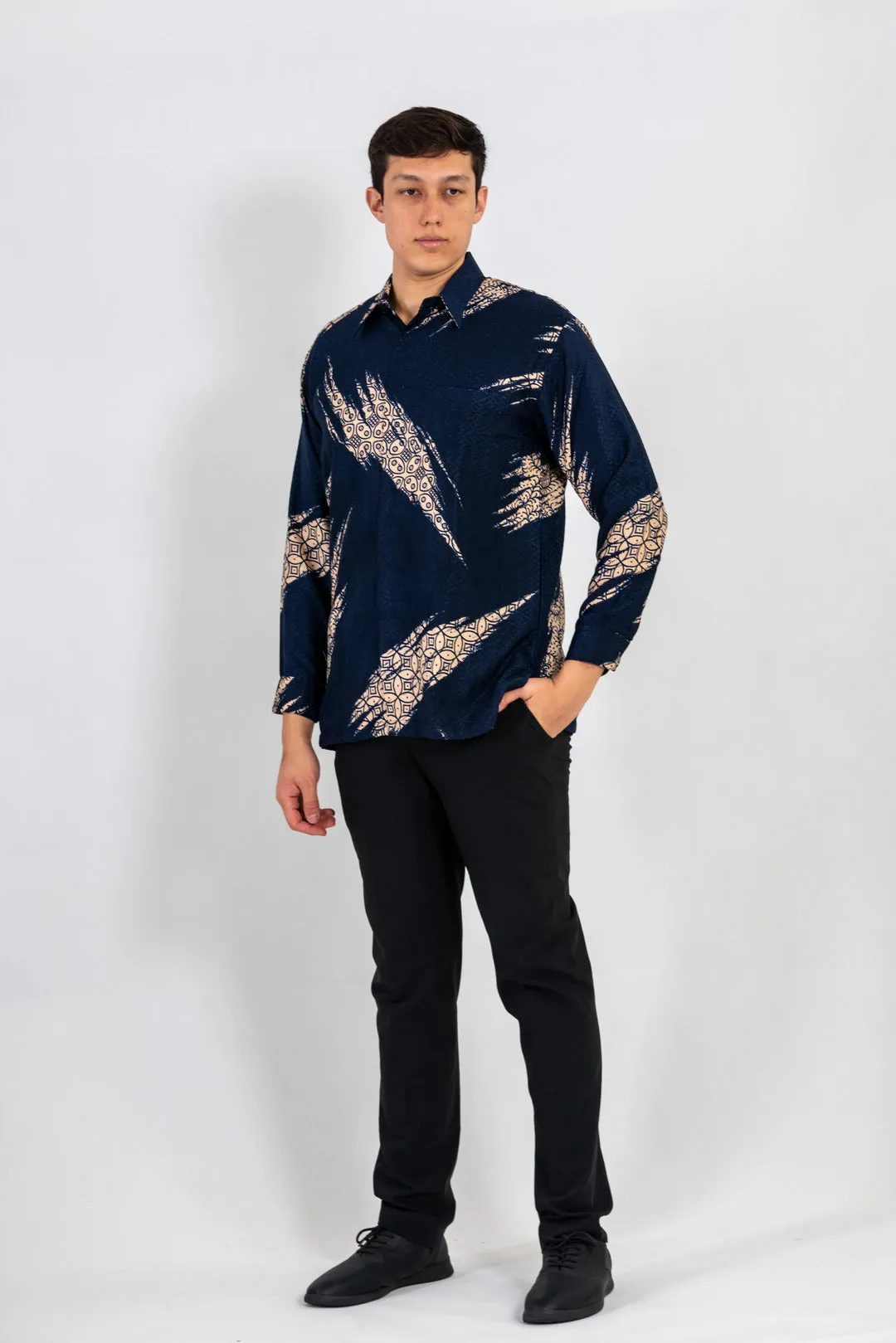Men's Batik Shirt - Horizon | Long Sleeves