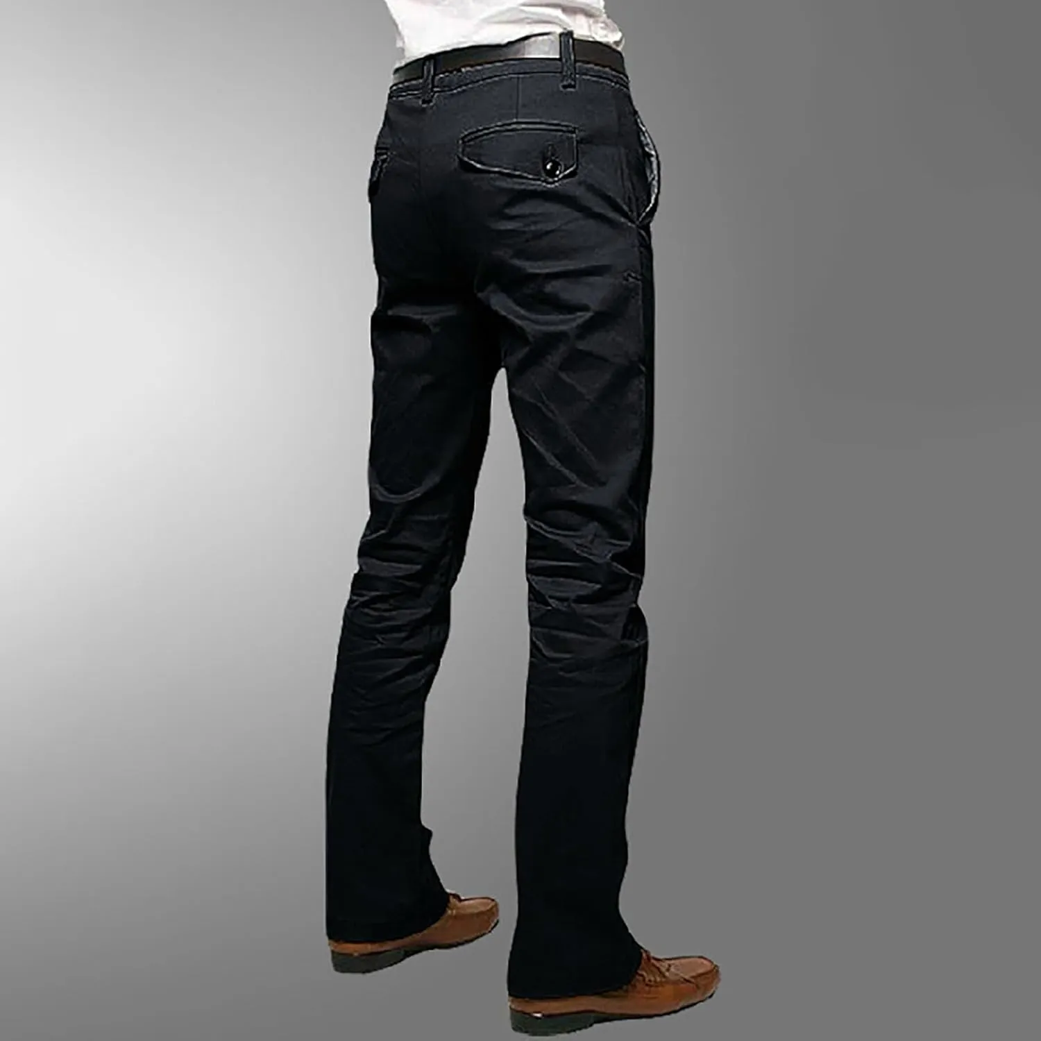 Mens Cargo Pants Casual Straight Leg Slim Fit Work Hiking Trousers Solid Color Lightweight Outdoor Chino Pants Slacks