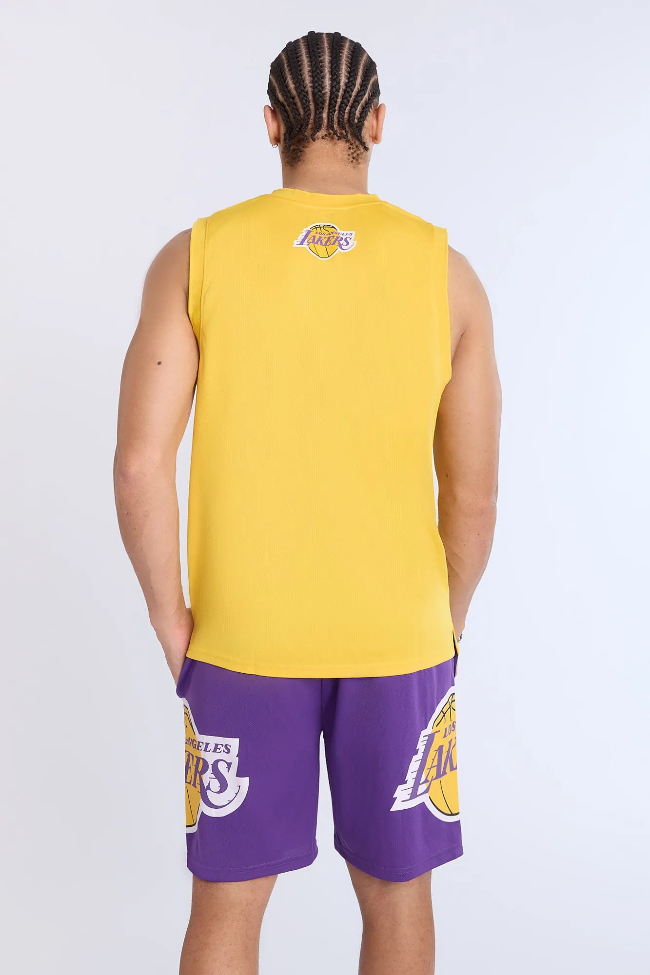 Mens LA Lakers Mesh Shorts