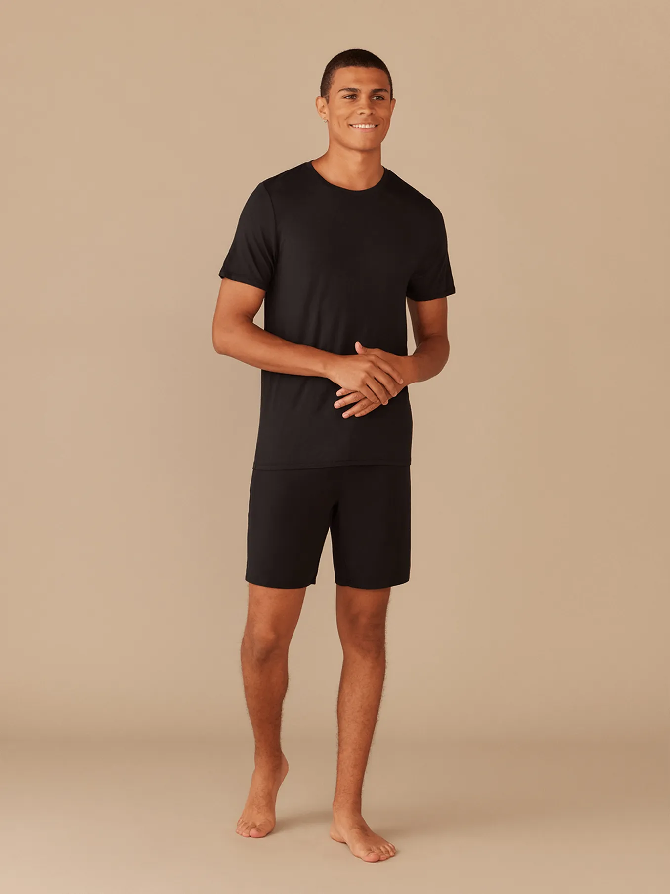 Men's Lightweight Modal Crew Undershirt | Black