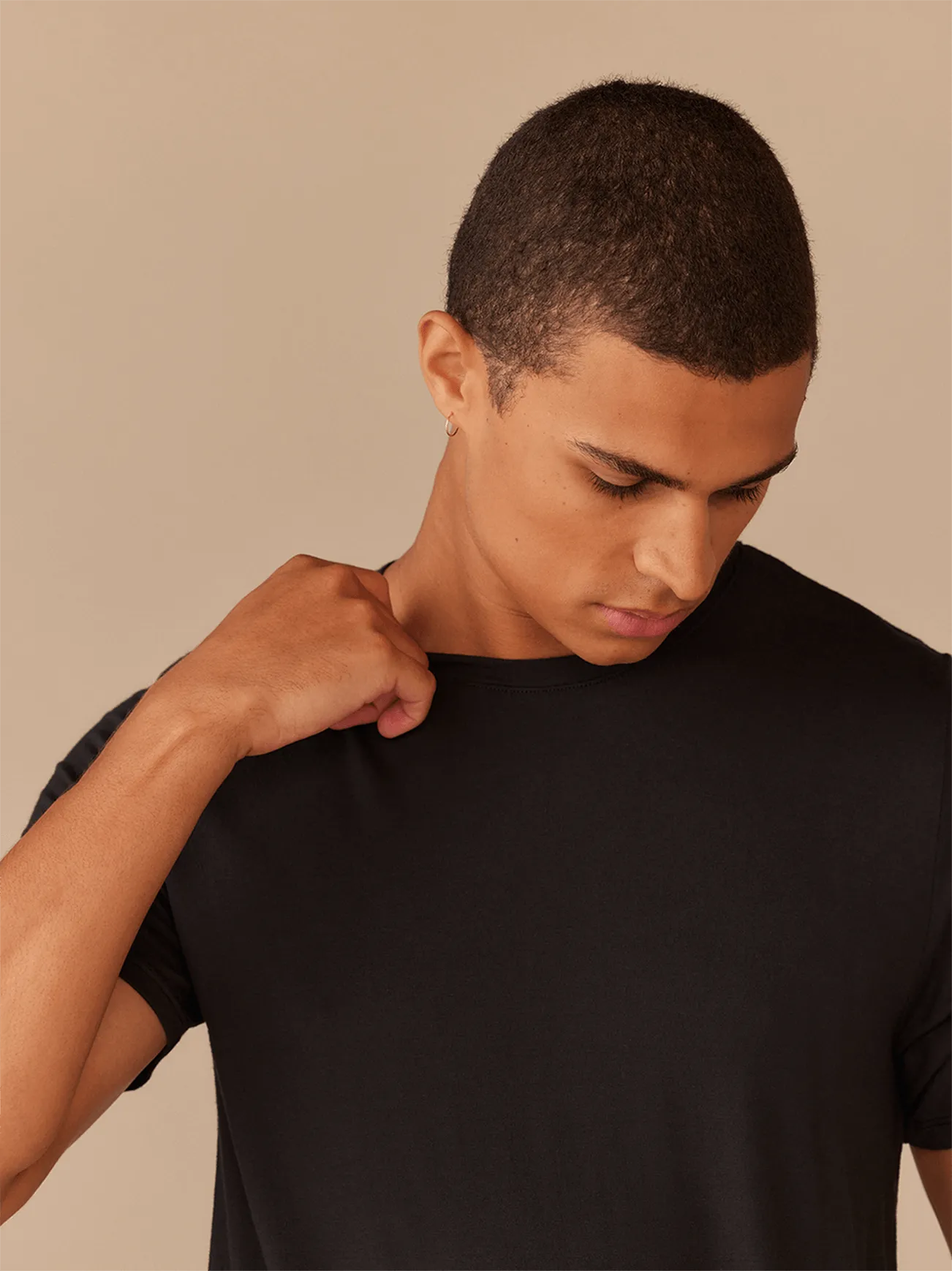 Men's Lightweight Modal Crew Undershirt | Black