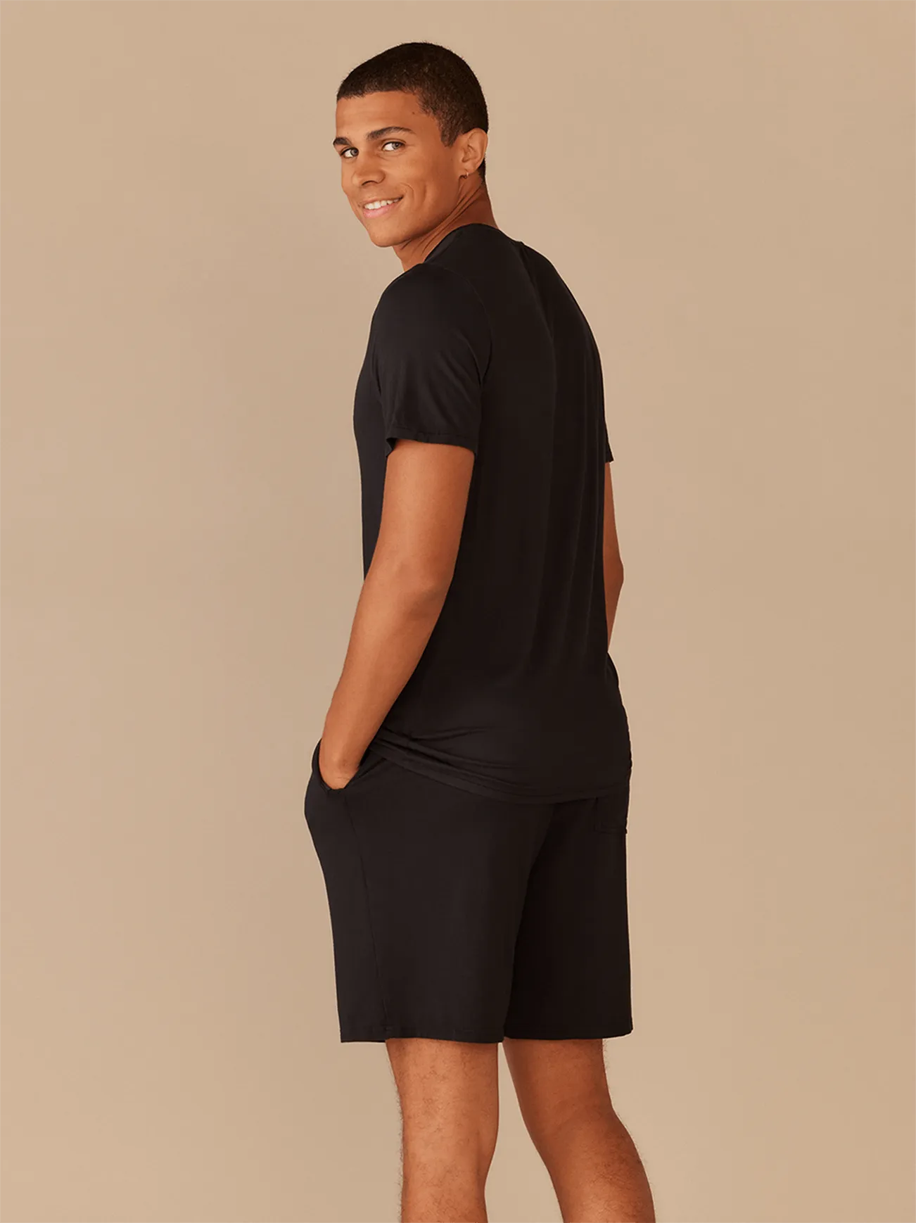 Men's Lightweight Modal Crew Undershirt | Black