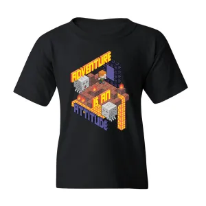 Minecraft Adventure is an Attitude Kids Short Sleeve T-Shirt