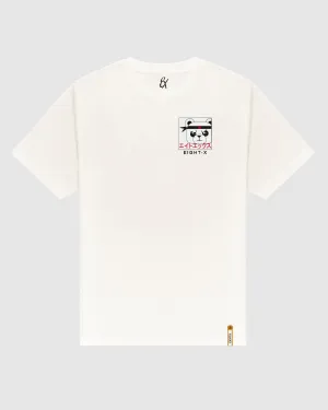 Ninja Polar Bear Oversized Graphic T-Shirt - Off White