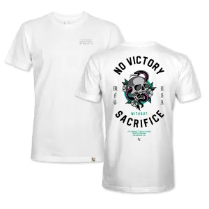 NO VICTORY TEE - WHITE/PURPLE