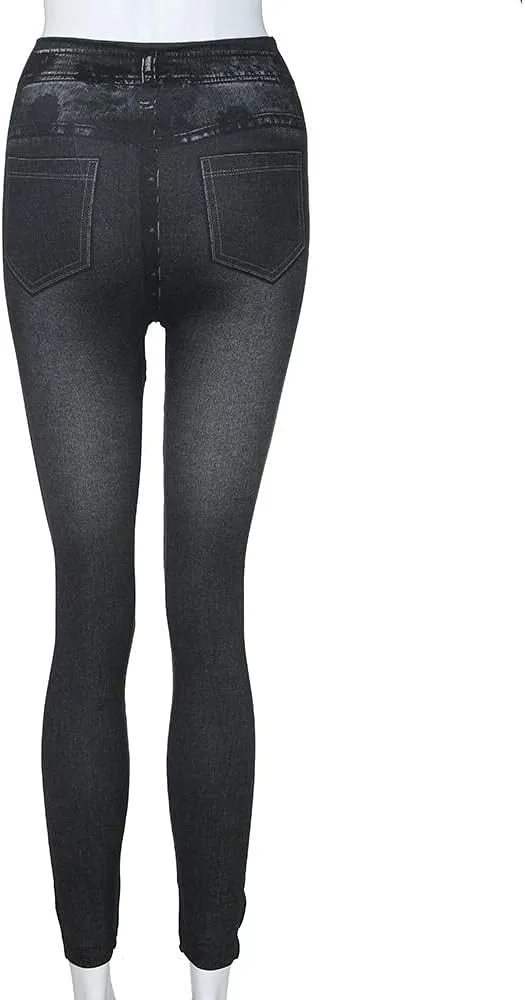 Nyybw Women's Stretchy Denim Skinny Jeans Skinny Leg Jean High Rise Waist Denim Pants Trousers with Pocket Back to School