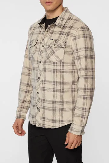 O'Neill Glacier Plaid L/S Shirt-Light Khaki