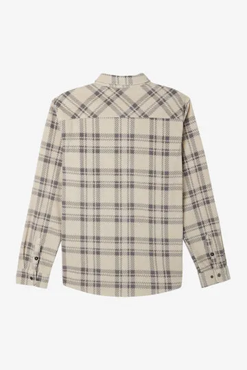 O'Neill Glacier Plaid L/S Shirt-Light Khaki