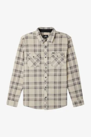 O'Neill Glacier Plaid L/S Shirt-Light Khaki