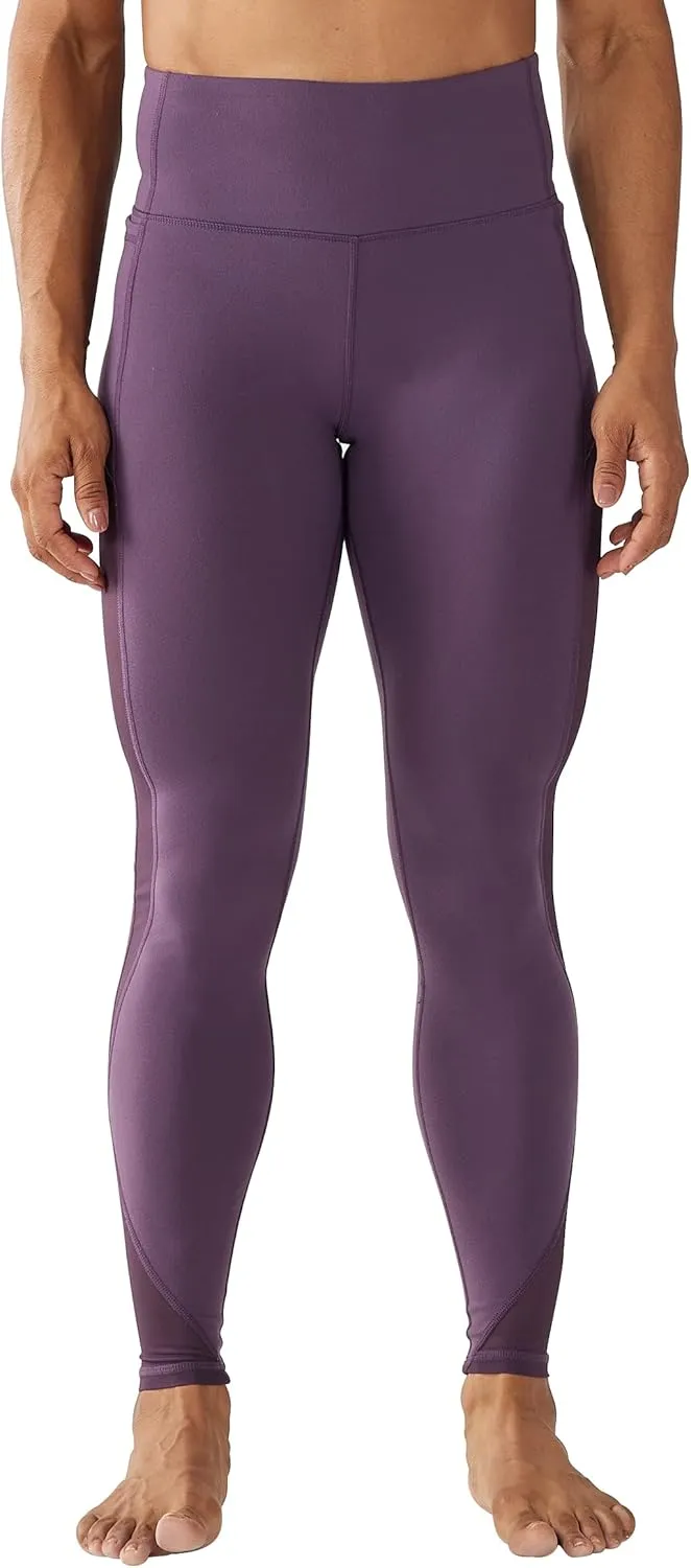ONGASOFT High Waisted Yoga Pants for Women Running Workout Mesh Leggings Side Pockets Squat Proof Tummy Control