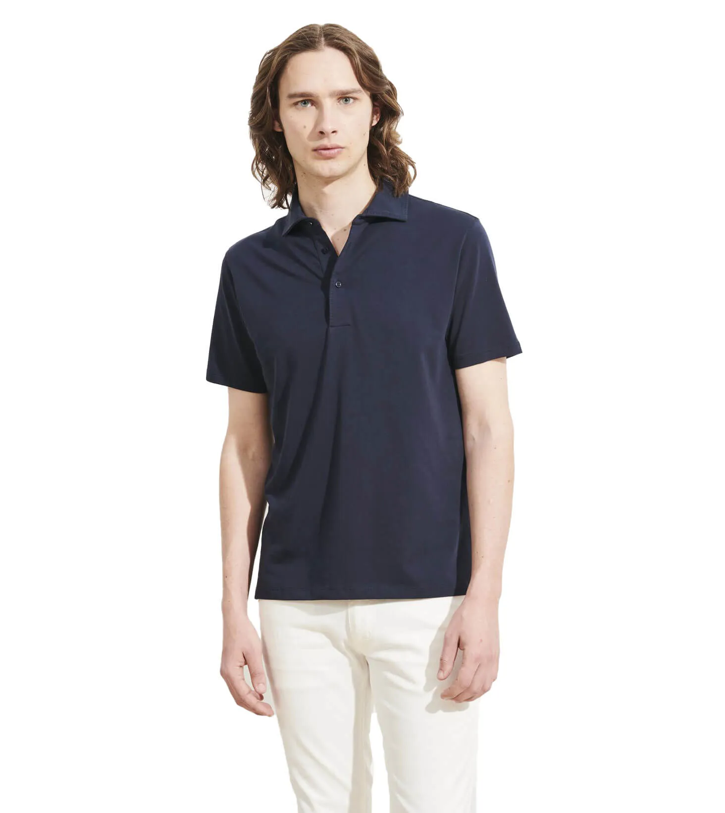 PATRICK ASSARAF Pima Stretch Short Sleeve Polo  Colors
