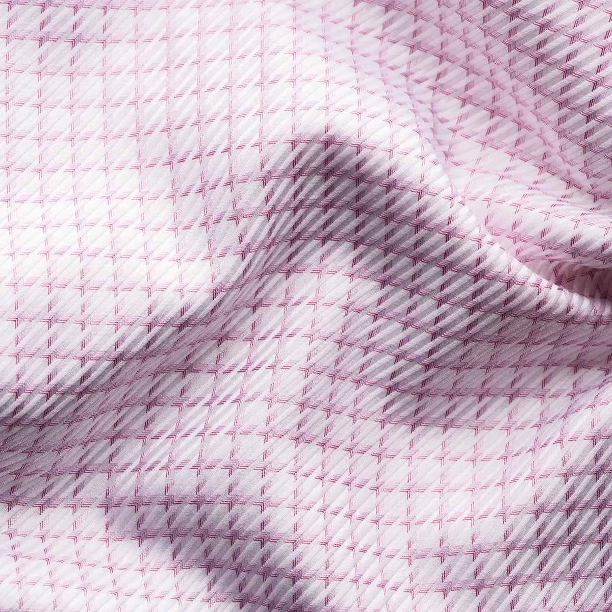Pink Houndstooth King Twill Contemporary Fit Shirt