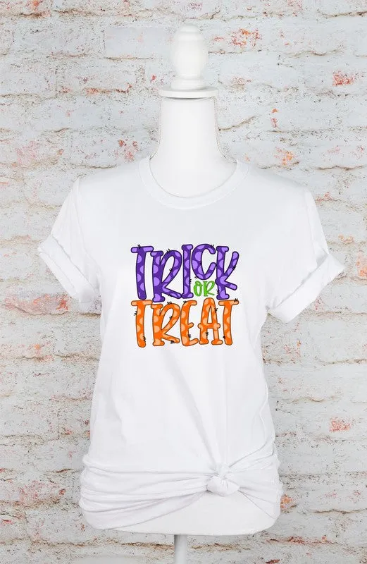 Plaid Trick of Treat Bella Canvas Graphic Tee