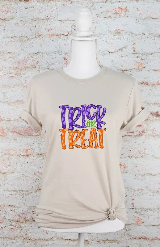 Plaid Trick of Treat Bella Canvas Graphic Tee