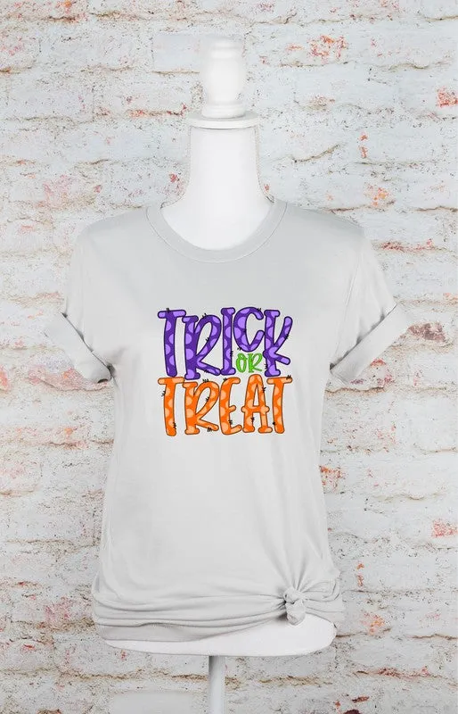 Plaid Trick of Treat Bella Canvas Graphic Tee