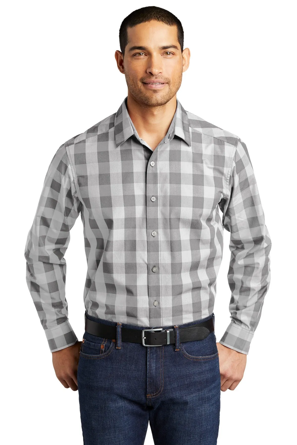 Port Authority Everyday Plaid Shirt. W670
