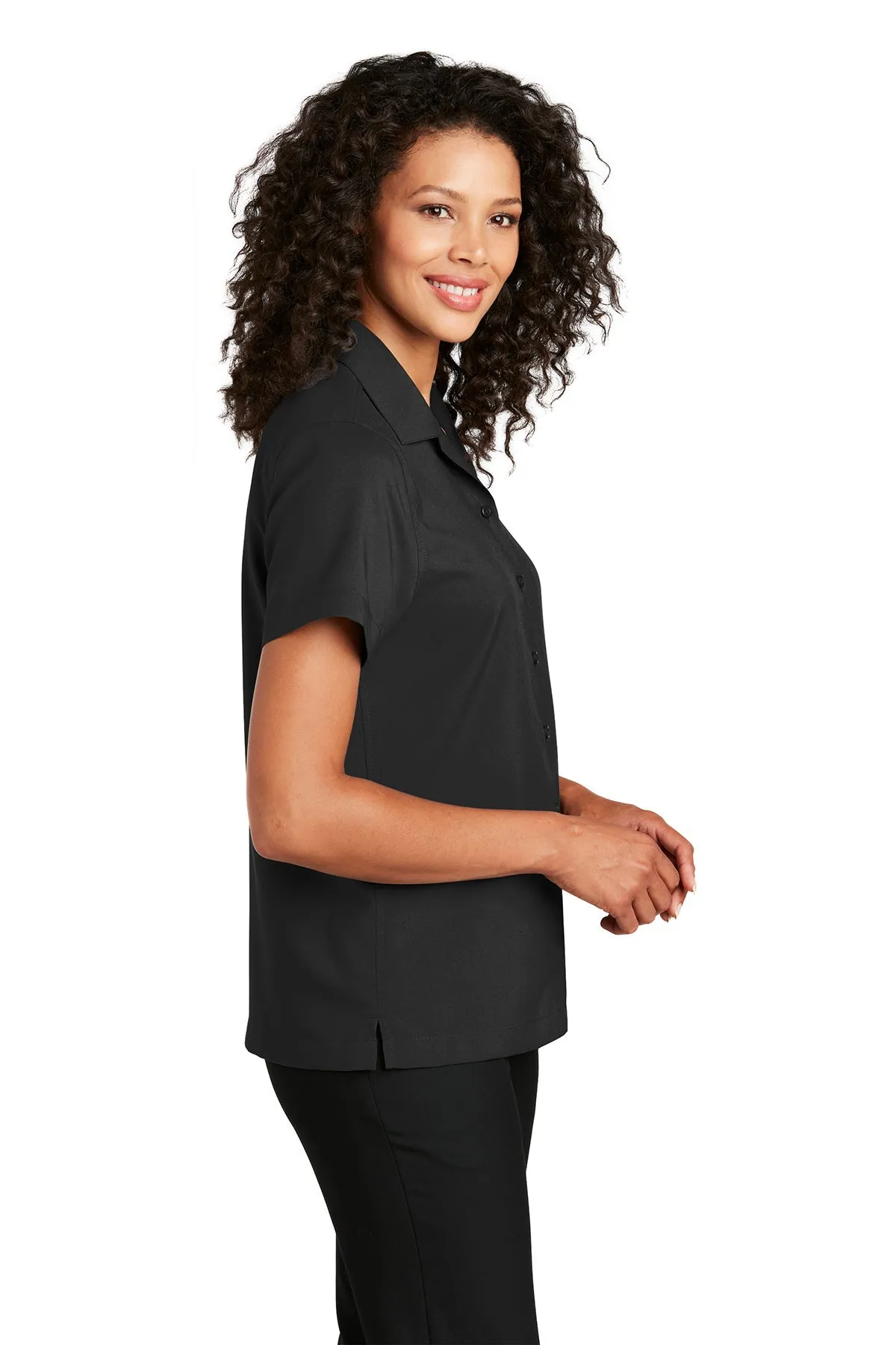 Port Authority Ladies Short Sleeve Custom Performance Shirts, Black