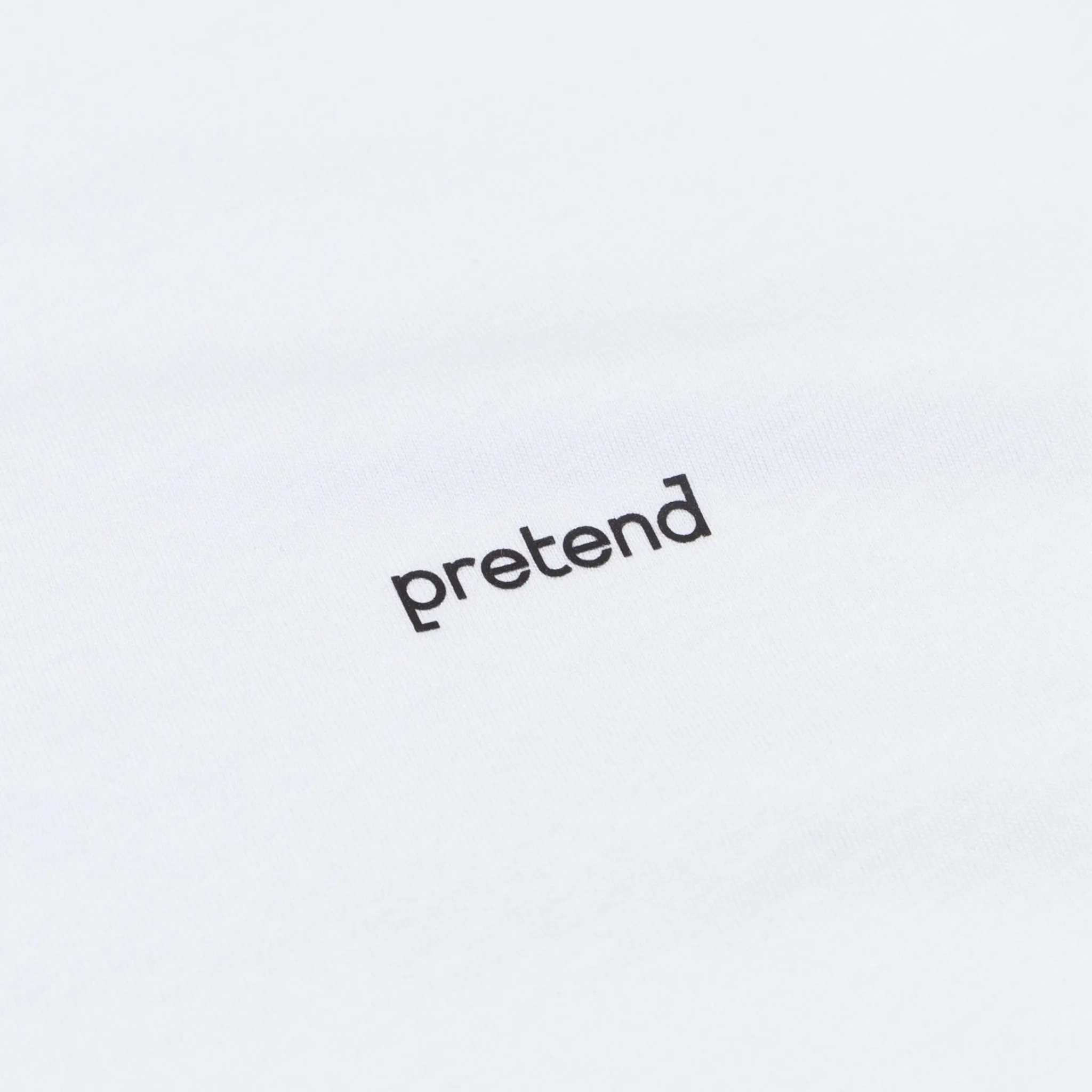 Pretend Brackets Chest T-Shirt - White
