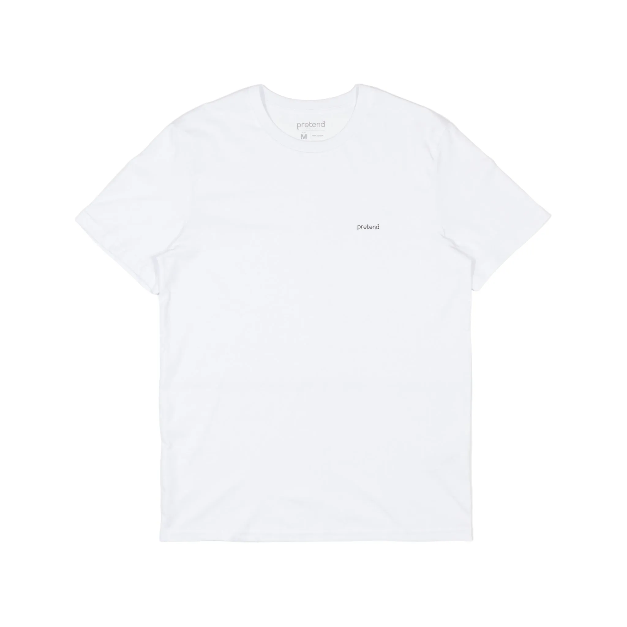 Pretend Brackets Chest T-Shirt - White