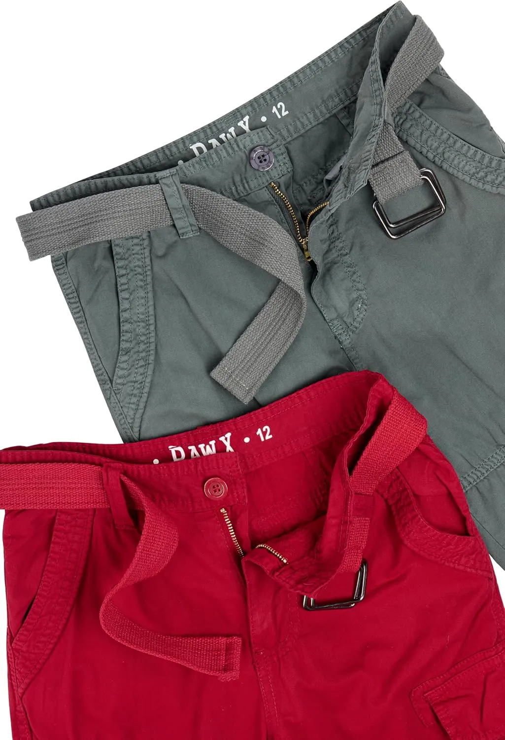 Raw X Boys Cargo Shorts 8-18 | 100% Cotton Belted Twill Boys, Teen and Youth Cargo Short |