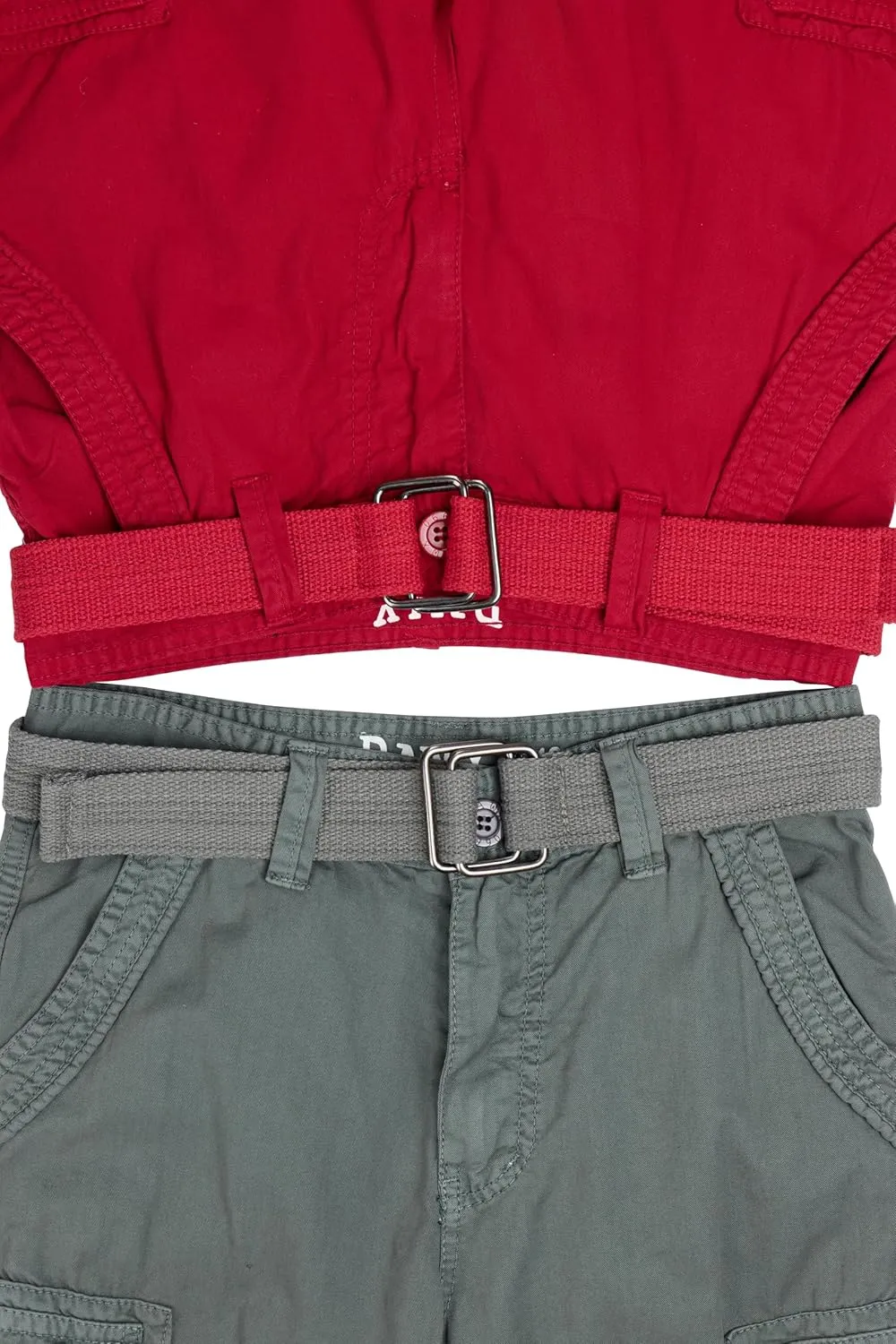 Raw X Boys Cargo Shorts 8-18 | 100% Cotton Belted Twill Boys, Teen and Youth Cargo Short |
